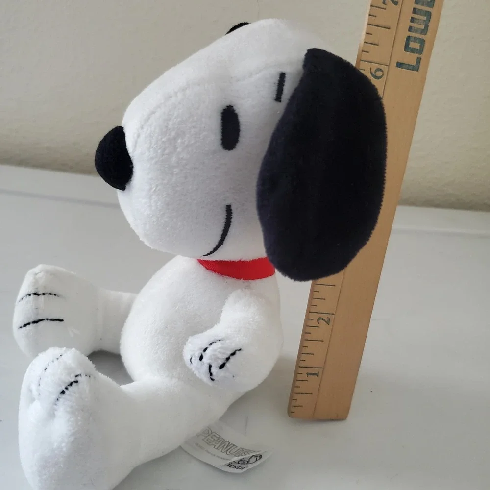 Fiesta Peanuts Snoopy Plush 6 Inch Stuffed Animal White Dog Red Collar 60139563